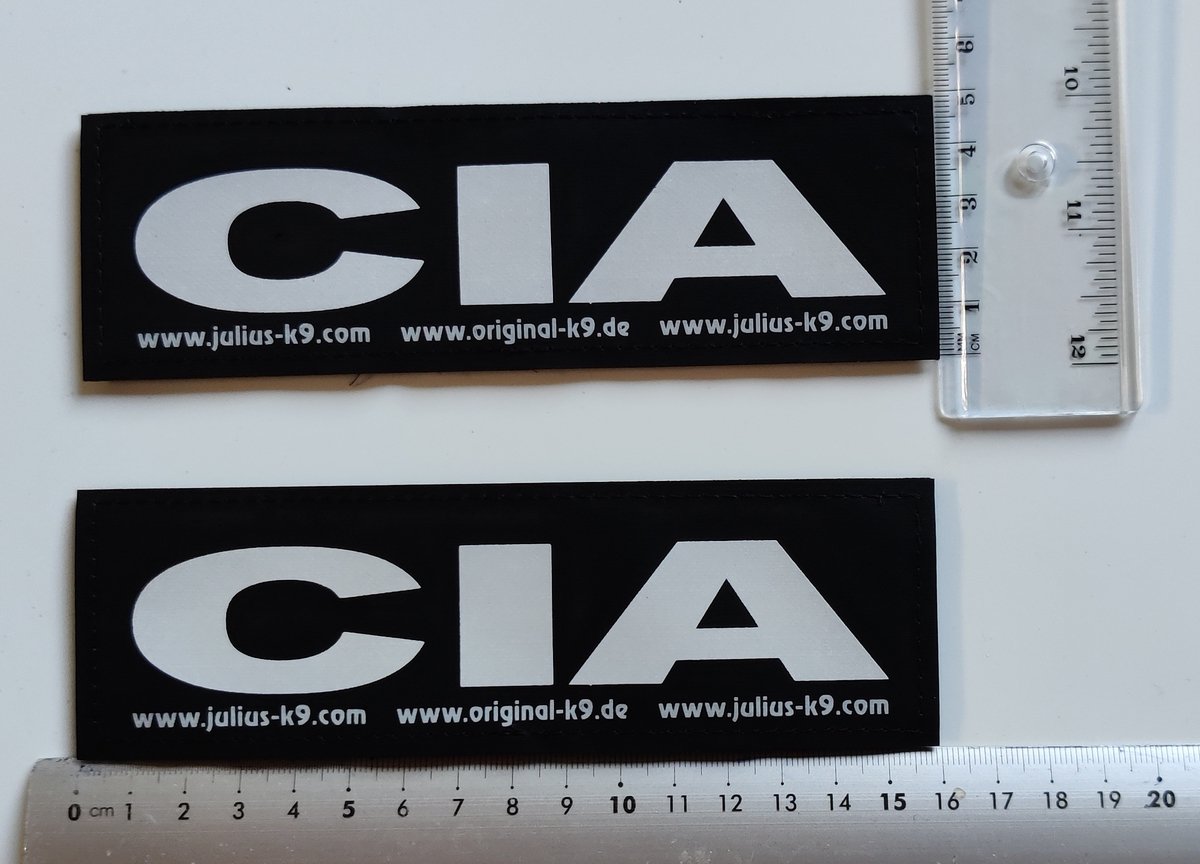 Set Labels voor Powerharness - Large tekst: CIA