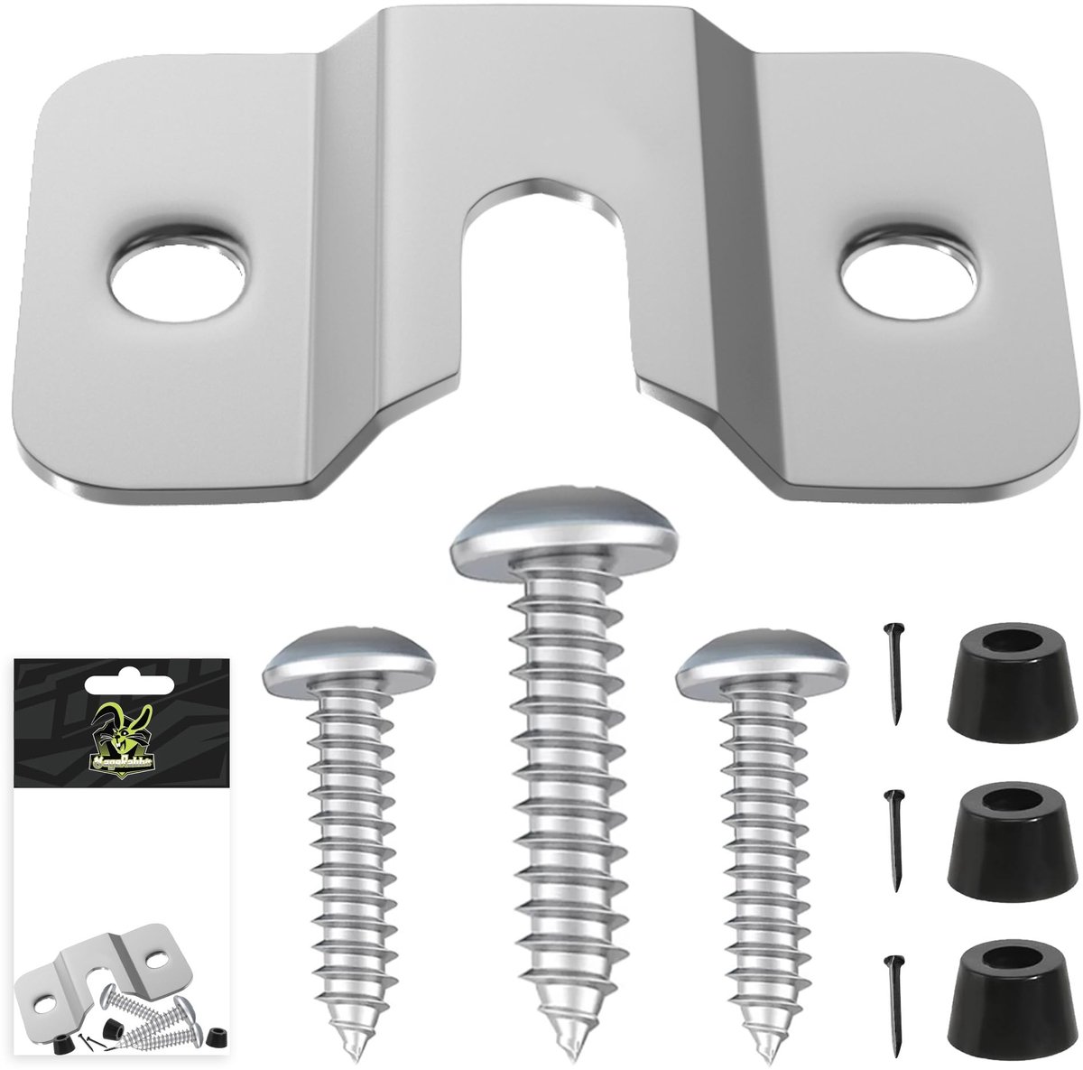 Dailygoods- Dartbord Hanger - Stevige Muurbeugel - Dartbord Houder - Montagekit - Inclusief Schroeven/Spijkers - Roestvrij Staal - Dartbordhouder