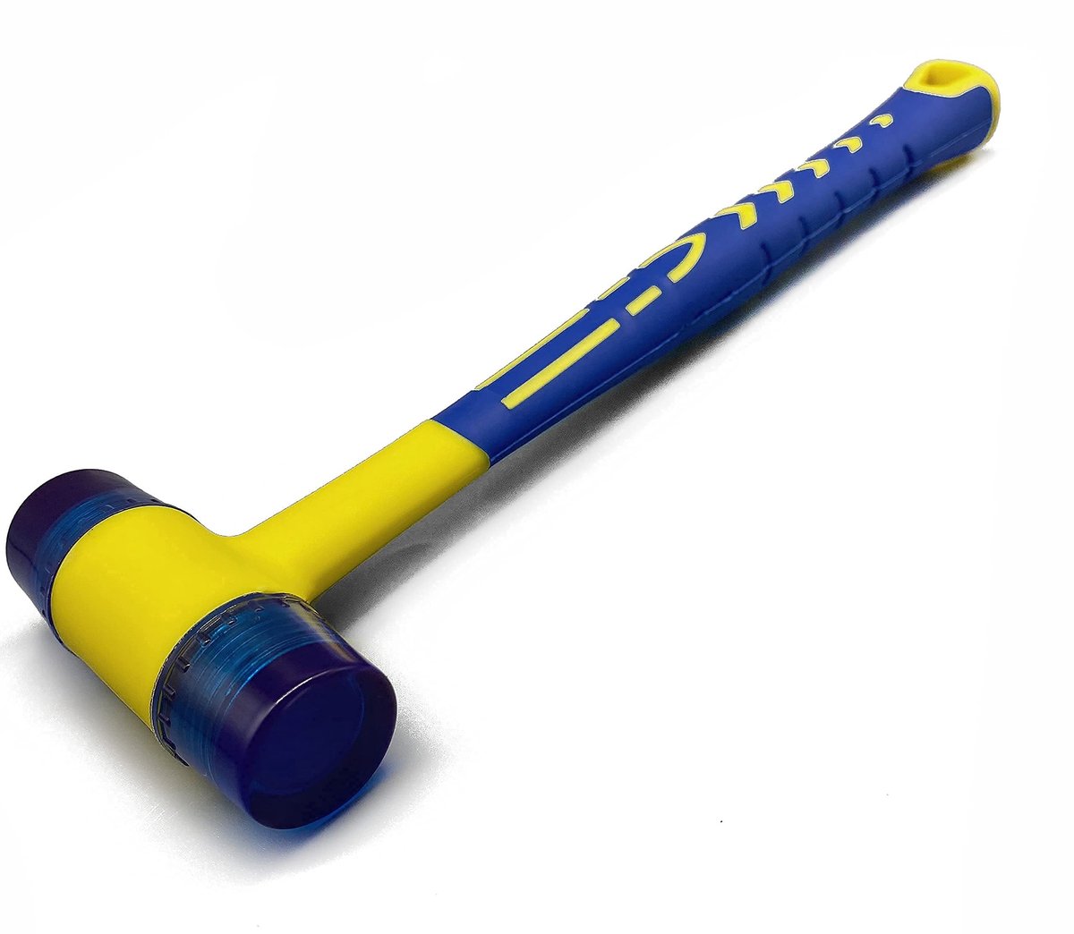 Dailygoods- Rubberen Hamer Dubbelzijdig - 30 mm - Ergonomische Antislip Handgreep - Zacht voor Houtbewerking - Ideaal voor Ambachten - Schokbestendig