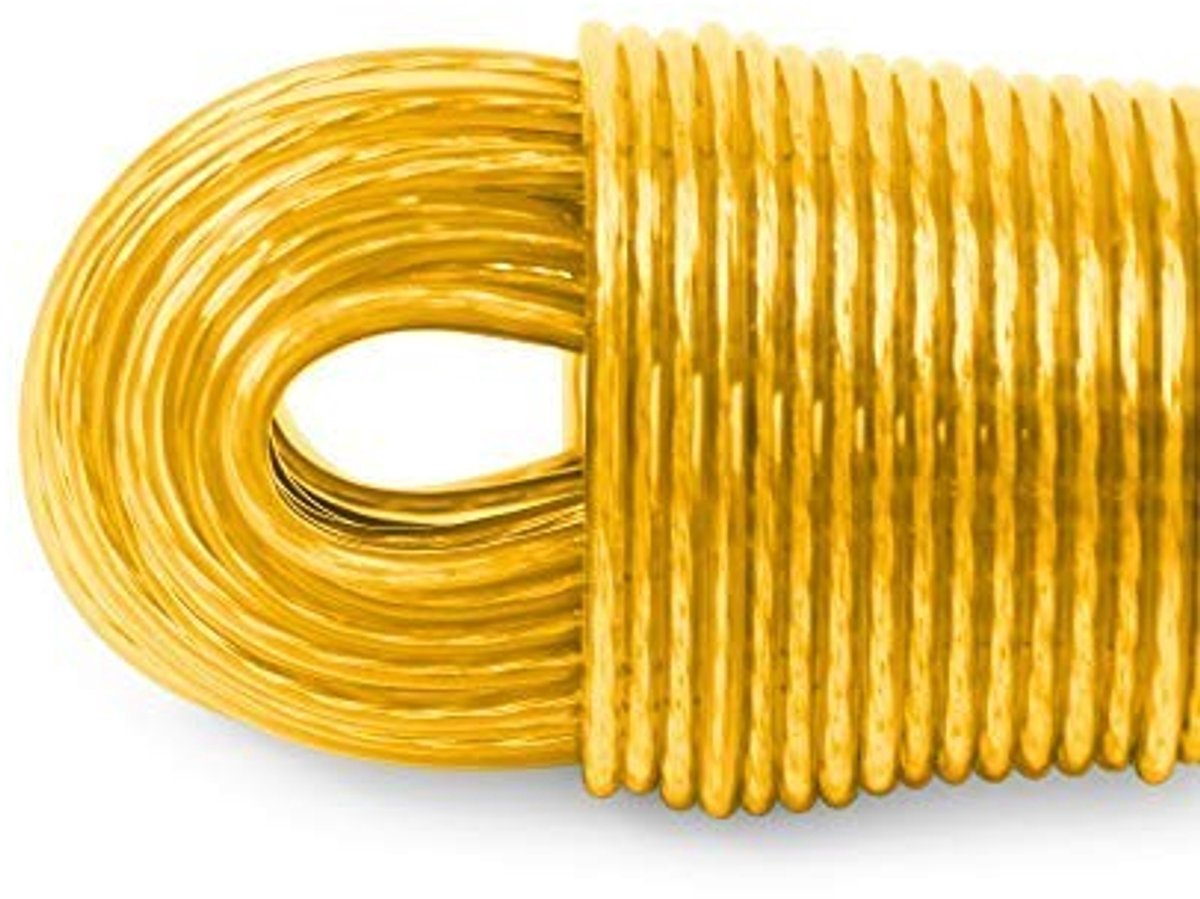 Dailygoods - Waslijn 50 Meter met Stalen Kern - Extra Sterk en Lang