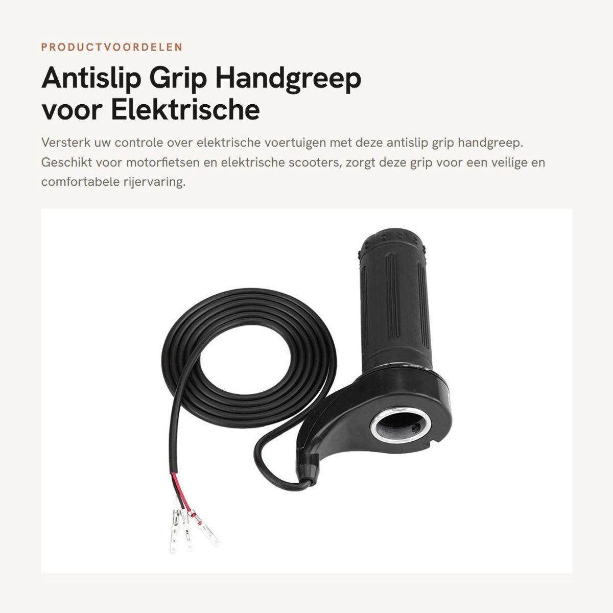 Solidchoice - Antislip Grip Handgreep voor Elektrische Voertuigen