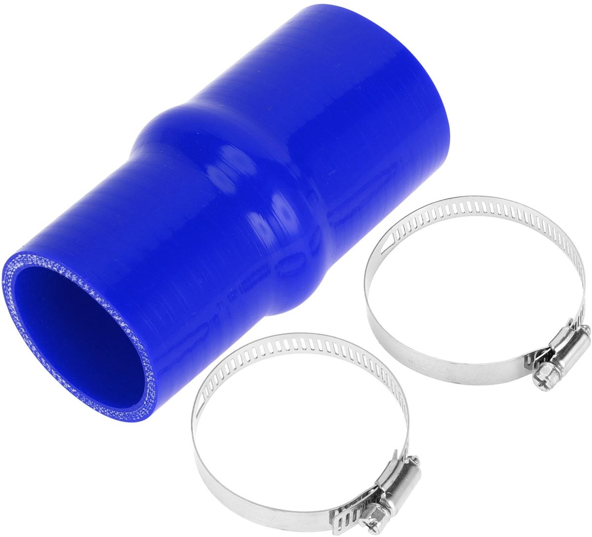 Solidchoice- Koelmiddelslang Hump Slang 127 mm - Siliconenmateriaal - Binnendiameter 51 mm/54 mm - Temperatuurbestendig tot 300℃ - Meerlaags Weefsel - Blauw - Siliconenslang