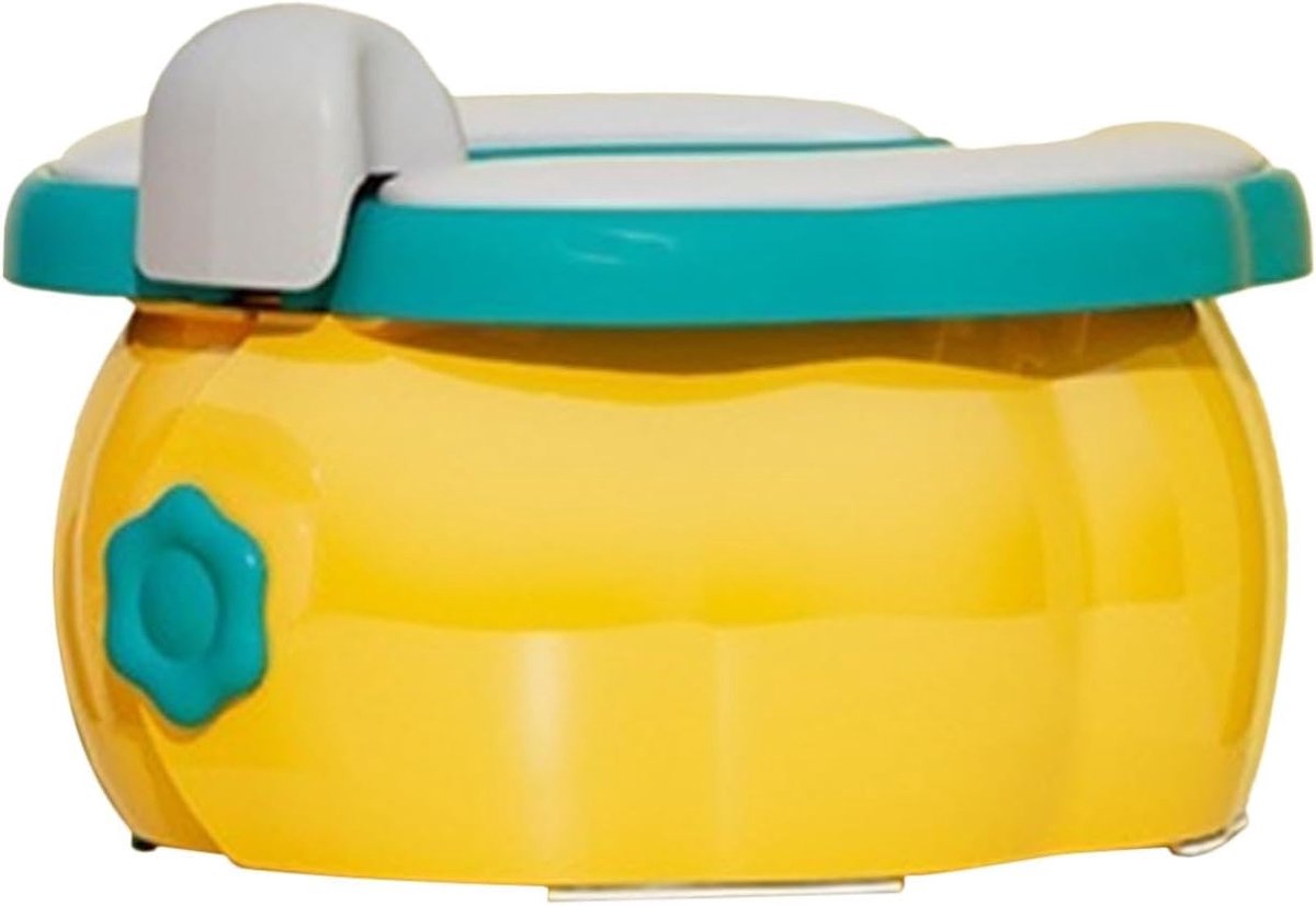 Draagbaar Toiletje - Potty Training - Reizen en Buiten - Opvouwbaar Ontwerp - 28x24x16.5cm - Geel