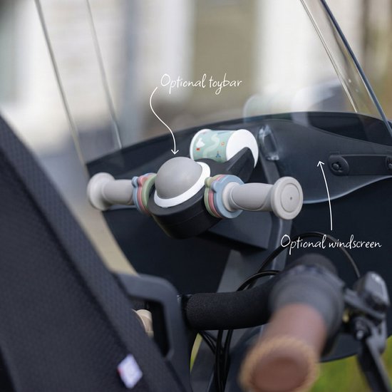 Qibbel Air windscherm + toybar pebble grey van Qibbel — afbeelding 5