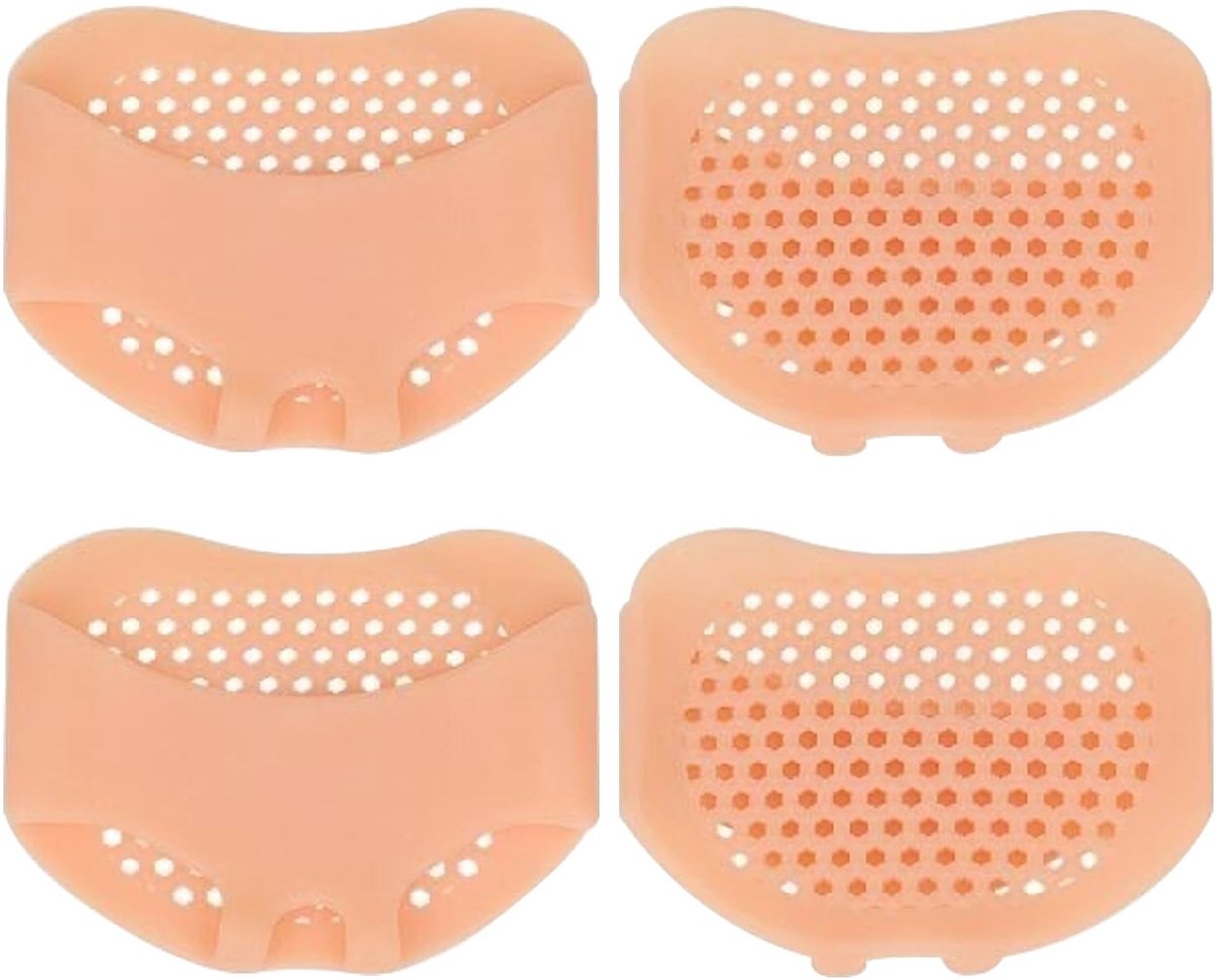 Dailygoods- Voorvoetkussens Antislip - Herbruikbare Siliconen - Middenvoetkussen - Voetkussens met Massage - Ademend en Zacht - Verlichting van Pijn - Voetbed