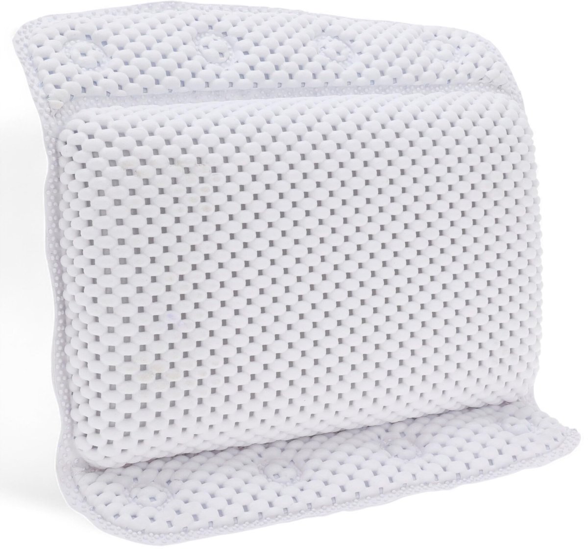 Dailygoods- Badkussen Zacht - Antislip - Neksteun - 8 Zuignappen - Sneldrogend - Ergonomisch Ontwerp - Waterafstotend