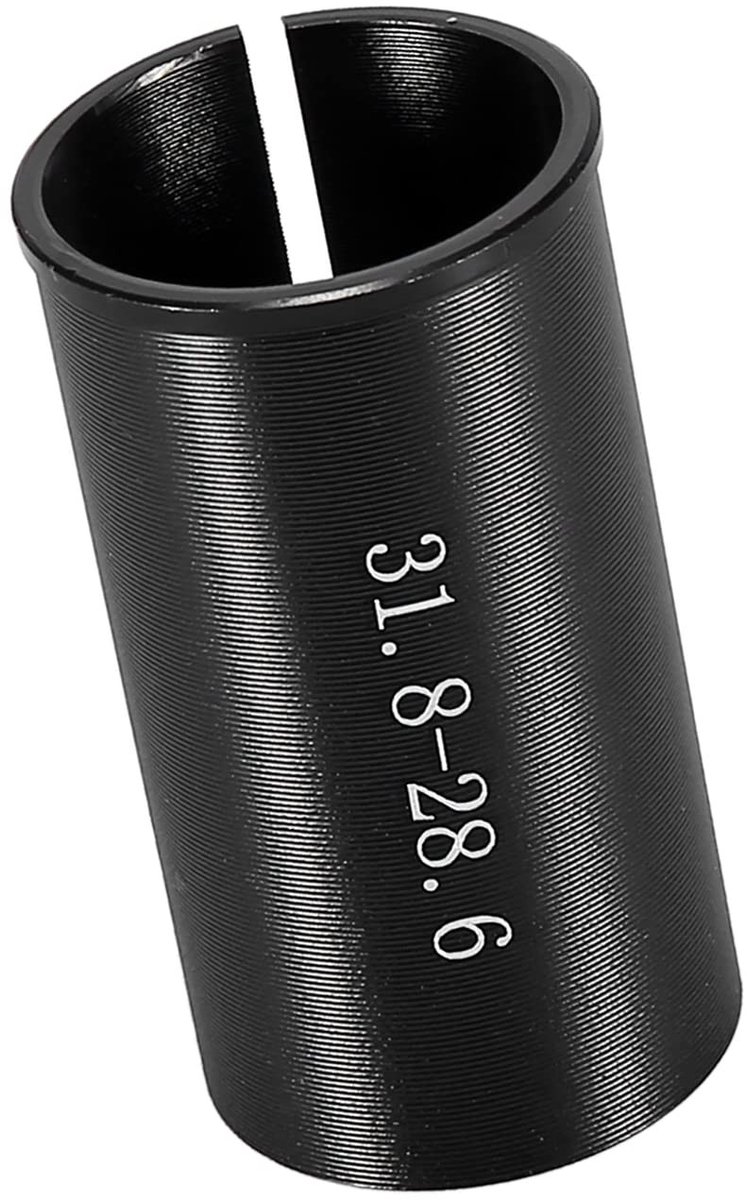 Dailygoods - Fietszadelpenadapter Aluminium voor 28,6 tot 31,8 mm