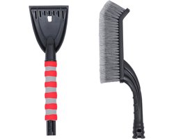 Sneeuwschuiver - Sneeuwborstel - Auto Reinigen - Afneembaar Ontwerp - 65 cm - Rood