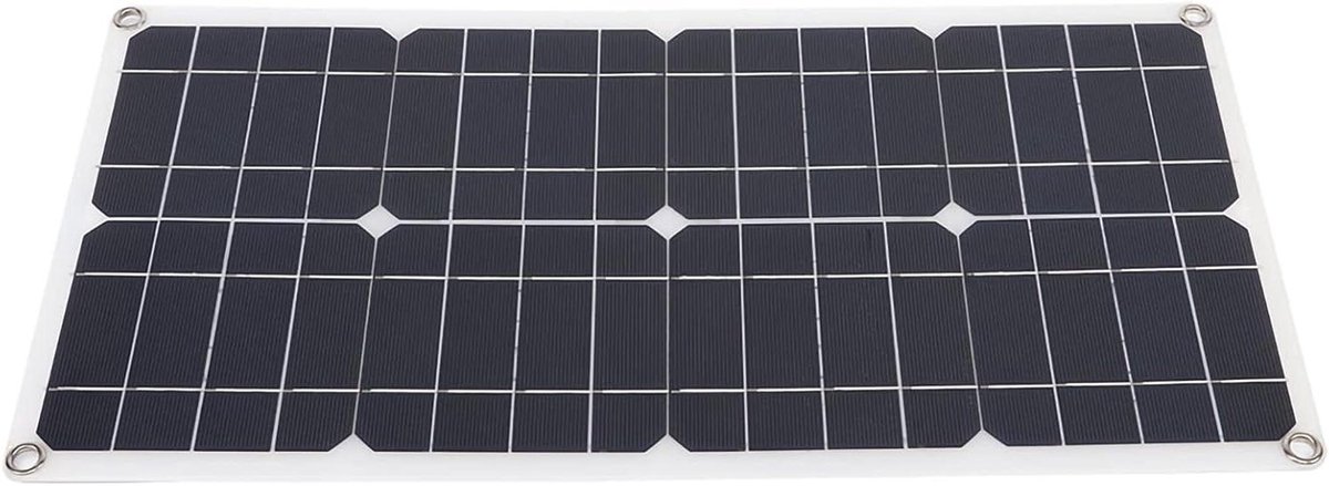 Monokristallijn Zonnepaneel - Zonnecel - Outdoor Energie - Hoge Conversie - 55x29 cm - Zwart
