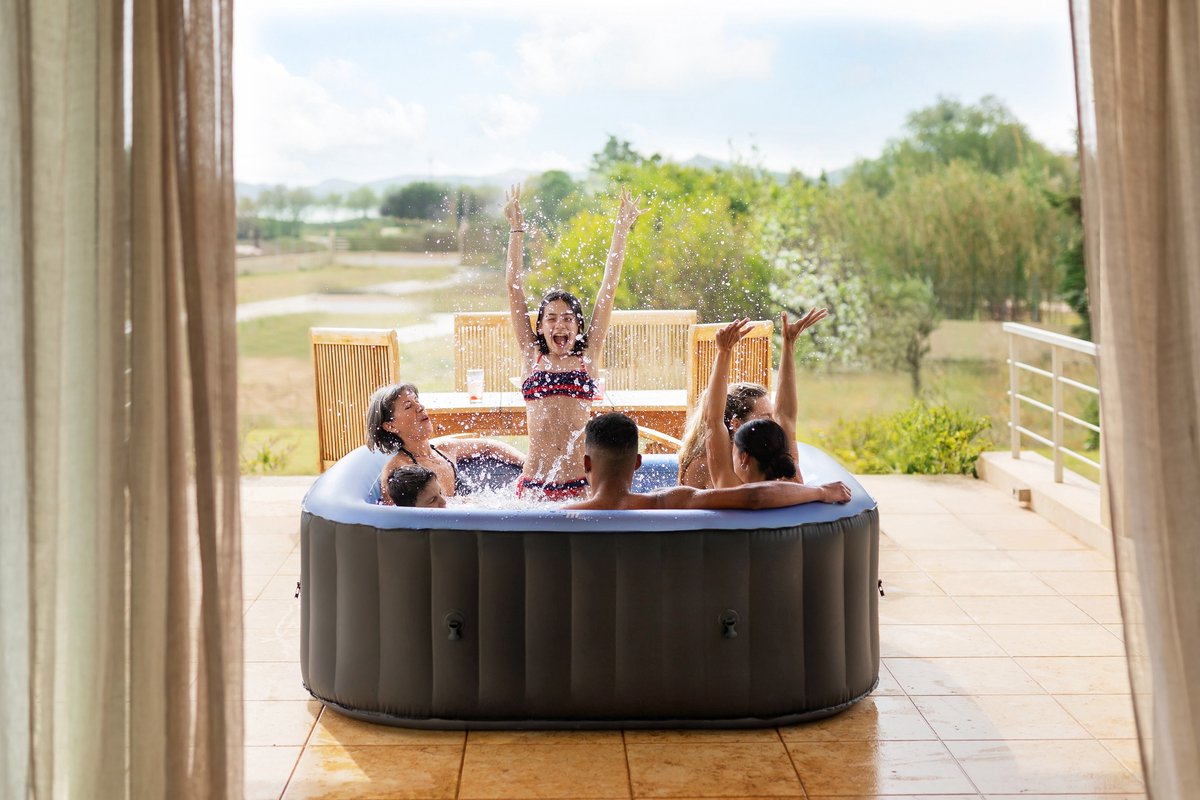 MSpa Tekapo inflatable hot tub - 6 people - 185 x 185 x 68 cm