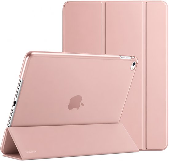Roze Sounix tablethoes in gesloten stand.