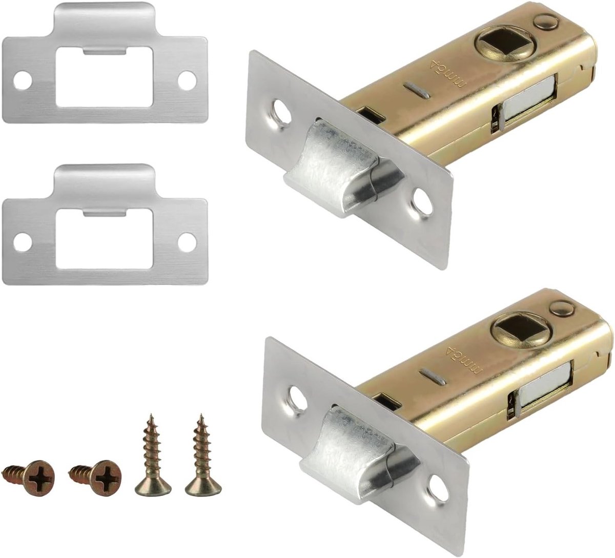 Deurcilinder met 45 mm Slot, RVS Buisframe Lock, Veiligheidslock voor Deuren, Set van 2