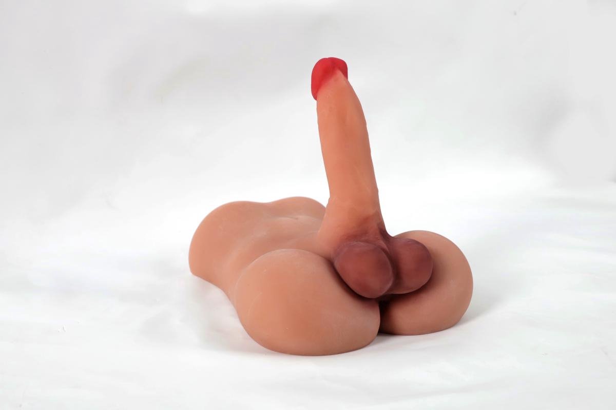 OLOEY Masturbator met Buigzame Dildo - Masturbator met Kont – Sex Toys Mannen en Koppels – Nep Kut