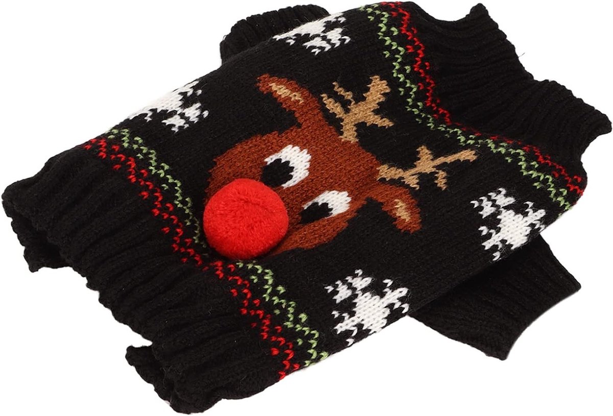 Warme en Comfortabele Kersttrui voor Honden met Dikke Christmas Country Patroon voor Kleine en Middelgrote Honden