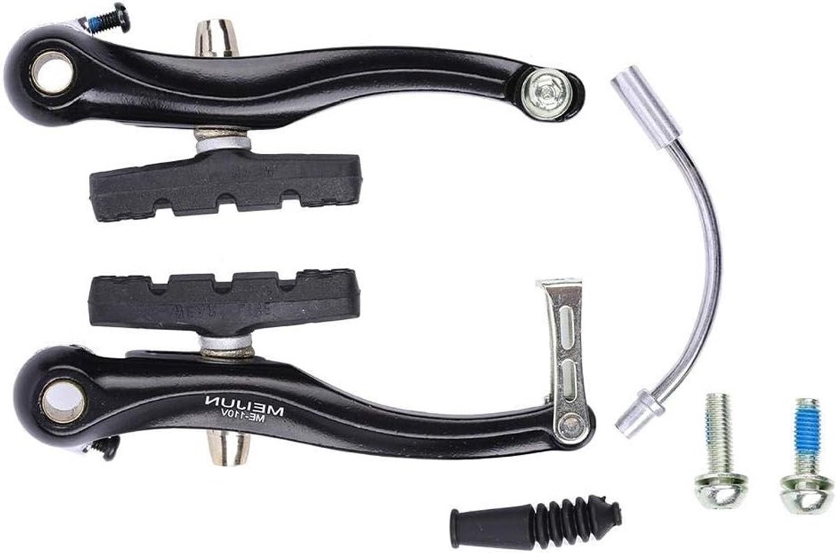Mountainbike V-Brake Remmen van Aluminium, Set van 1 of 2 Pairs voor 24 en 26 Inch Fietsen, Voor Voor- en Achterremmen