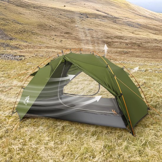 Night Cat Camping Tent 2 Personen: Waterdicht Camping Tent 2 Persoons Twee Laags Eenvoudige Opzet Licht Voor Trekken Wandelen Tuin van Night Cat — afbeelding 4