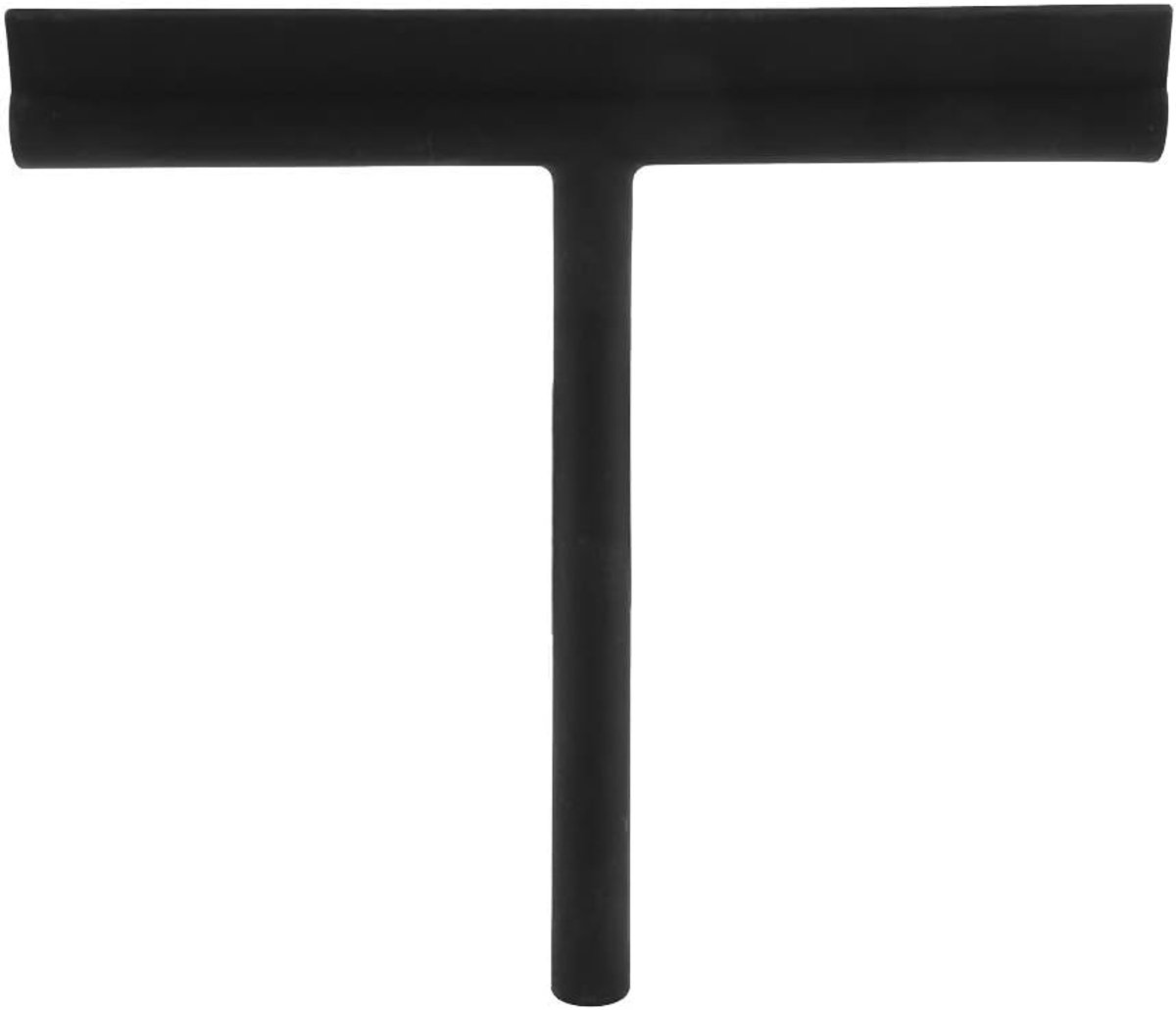 Roestvrijstalen Wisser - Glasreiniger Trekker - Streeploos Reinigen - Inclusief Ophanghaak - 21x19 cm - Zilverkleurig