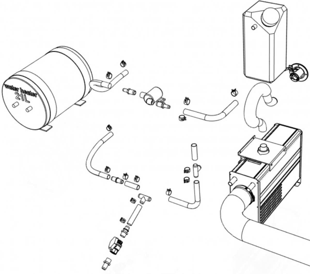 Wallas Boot installatieset 3720 Viking Combi