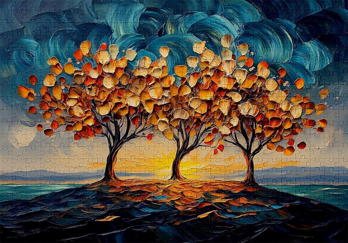 Abstracte Puzzel - Jigsaw Kunst - Familie Spel - 2000 Stukjes - 100x70cm - Veelkleurig