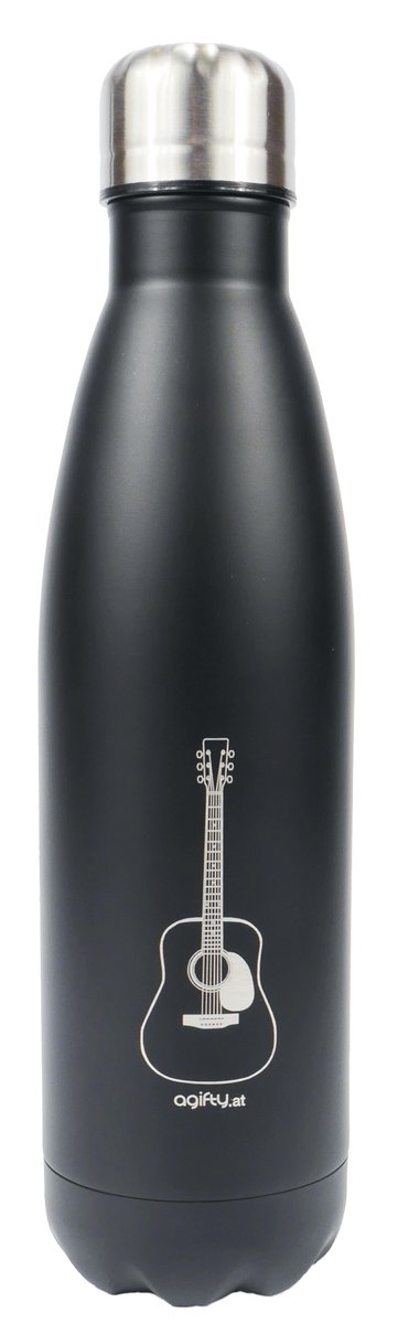 Thermo drink bottle: guitar