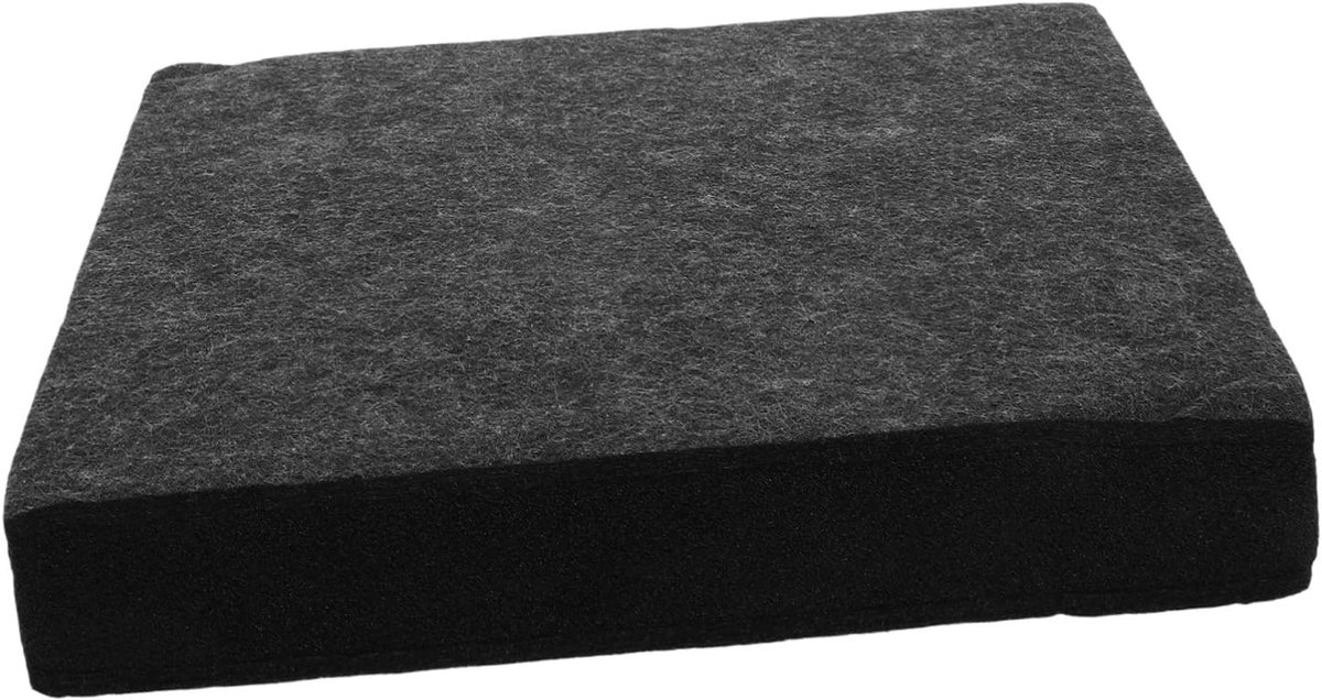 Geluiddempende Speaker Pad - Akoestische Mat - Geluid Verbeteren - Minimalistisch Design - 30x30x5.2cm - Lichtgrijs