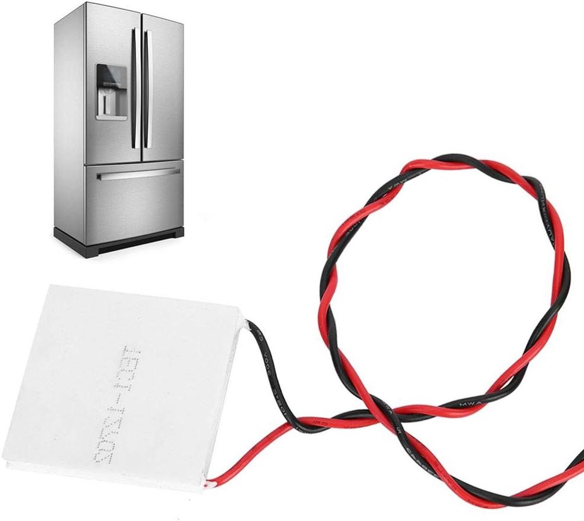 Thermo-elektrische Module - Halfgeleider Koeling Chip - Koelkast Koeling - Oververhitting Bescherming - 40x40mm - Zilverkleurig