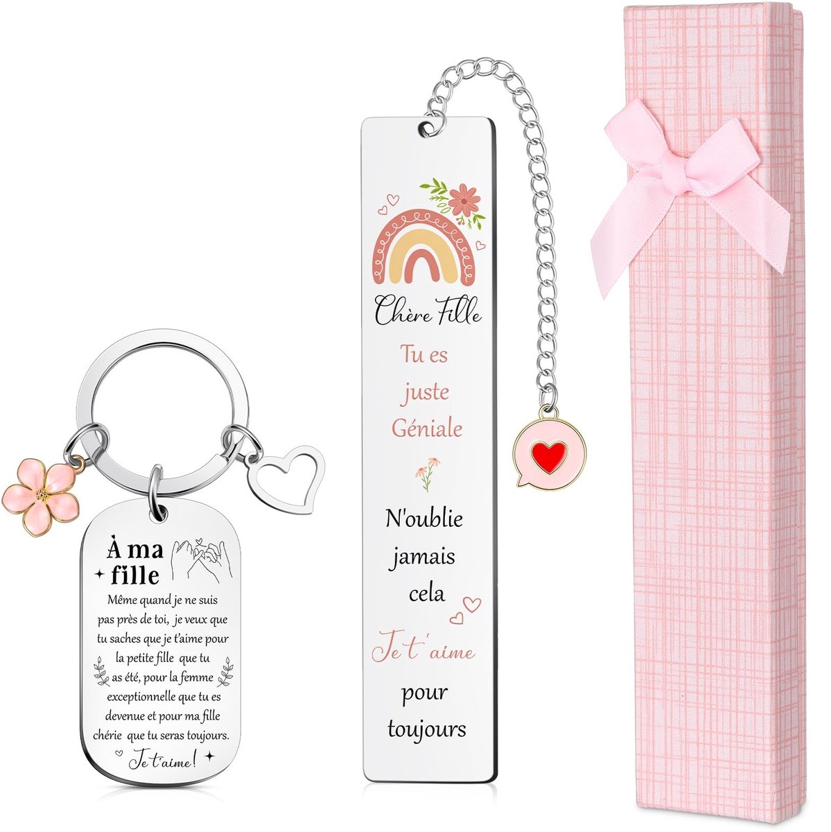 Dailygoods- Bladwijzer - Sleutelhanger - Geschenkdoos - Cadeau voor Vrouwen - Cadeaus voor Mannen - Perfect voor Verjaardag en Feestdagen