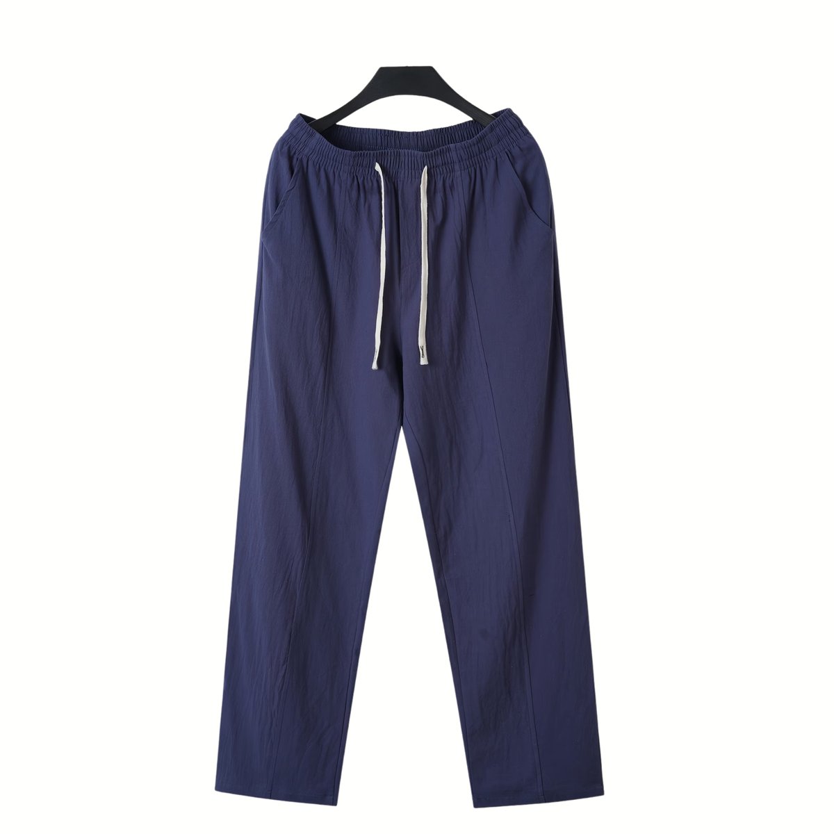 Currero Linnen Broek Heren - Zomerbroek - Volwassenen - Lange Broek - Pantalon - Strandbroek - Zomer - Ibiza Stijl - Blauw M
