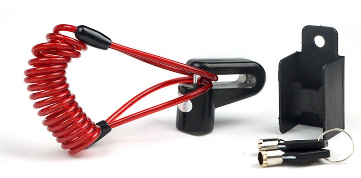 LISM-Elektrische scootervergrendeling, schijfremvergrendeling Geschikt voor scooter, schijfremvergrendeling Geschikt voor Xiaomi M365 1S Pro 2 scooter, scootervergrendeling Geschikt voor Denver Ninebot (zwart).