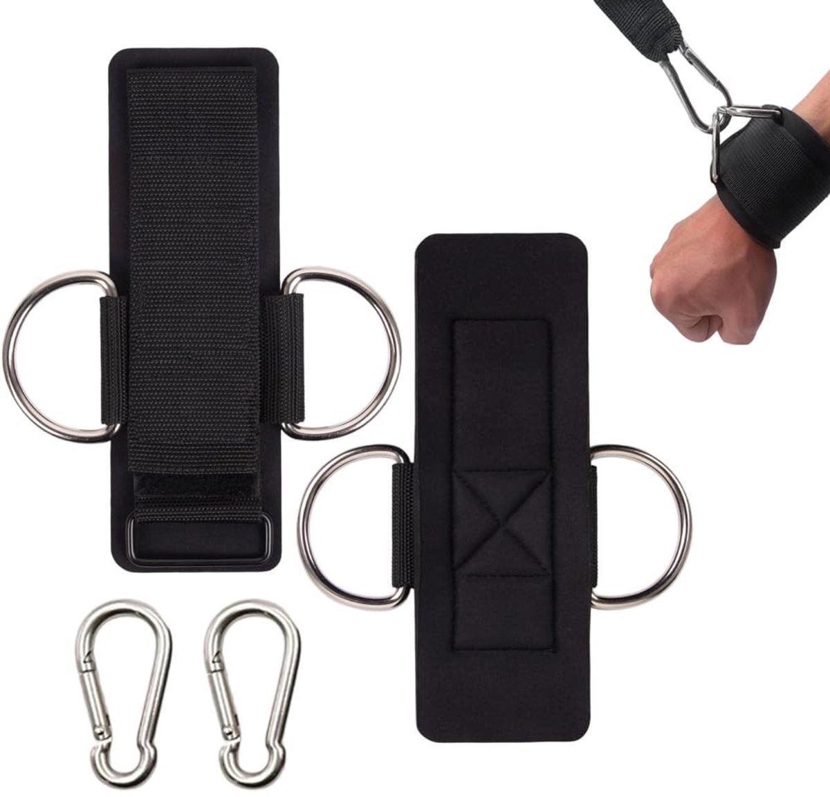 Dailygoods- Enkelband Multifunctioneel 2-in-1 Ontwerp - Enkelband Sport - Enkelband Fitness - Verstelbare Polsbrace - D-ring Gewichthefriem - Schokdempend Neopreen