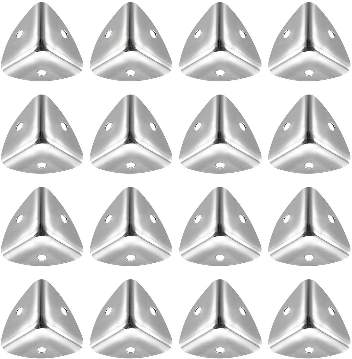 Dailygoods- Hoekbeschermers Metalen 32 Stuks - Decoratieve Hoekbeugel - Randbescherming 25 x 25 x 25 mm - Inclusief 96 Stuks Schroeven - Stevig en Duurzaam - Hoekbeugels