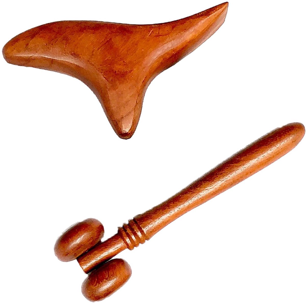 Dailygoods- Handmassage Apparaat - Houten Massager - Massagehulpmiddel - Geschikt voor Lichaams- en Gezichtsmassage - Verlicht Vermoeidheid - Stimuleert Bloedcirculatie - Massageapparaat
