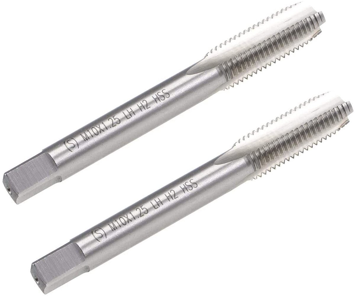 Dailygoods- Machine Tap M10 X 1.25Mm H2 HSS - 2Pcs - Rechte Fluiten - Draad Tapping - DIY Tool - Voor Tapspantangen - Draadkraan