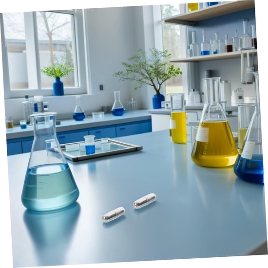 Roerstaven Set - Magnetische Mixers - Vloeistoffen Mengen - Roestvrij Staal - 4 Delig - Zilver — afbeelding 3