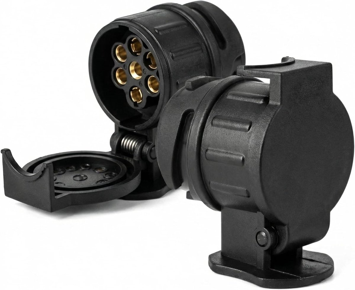 Adapter 13 naar 7 pin, waterdichte 12V aansluiting voor aanhangwagenkoppeling en trailer gebruik