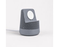 Skushy Apple Watch Oplaadstandaard HomePod Design - Apple Watch Houder - Laadstation - Nachtkastje Dock - Bureau Docking Station - Oplaadhouder - Kabel Organizer - Magnetische Oplader Houder - Smartwatch Stand - Grijs