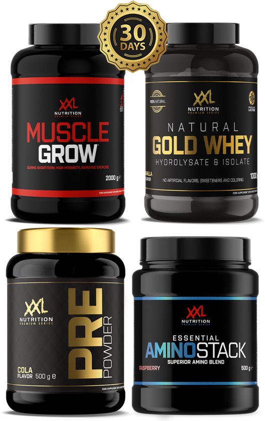XXL Nutrition - Natural Gold Whey - Whey Hydrolisaat & Isolaat Proteďne - Eiwitpoeder Shake - 100% Natuurlijk - Diverse Smaken - Vanille - 1000 gram (33 shakes) van XXL Nutrition — afbeelding 5