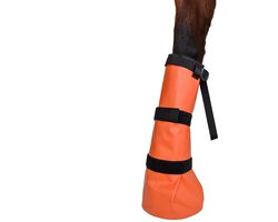 Paarden Hoeflaars - Hoefverzorgingstas - Hoefbehandeling - Verstelbare banden - 46 cm hoog - Zwart