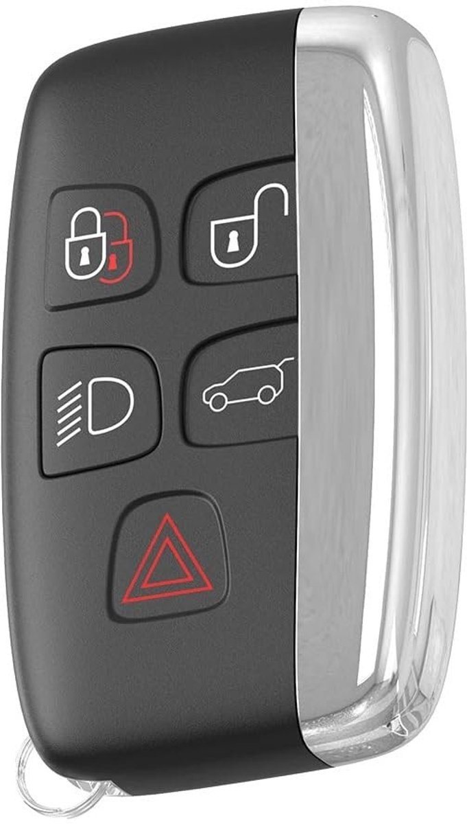 Dailygoods- Afstandsbediening Behuizing - 5-knops Sleutel - Autosleutel Shell - Geschikt voor Land Rover/Jaguar - Geen Elektronische Onderdelen - Controleer Model voor Knippen - Autosleutelbehuizing