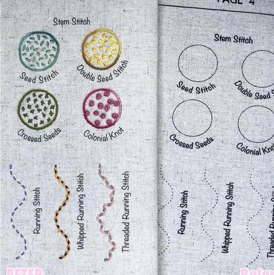 Borduursteekboek - Knutselbenodigdheden - Handwerk Leren - Geïllustreerde Gids - 20 cm - Meerkleurig — afbeelding 5