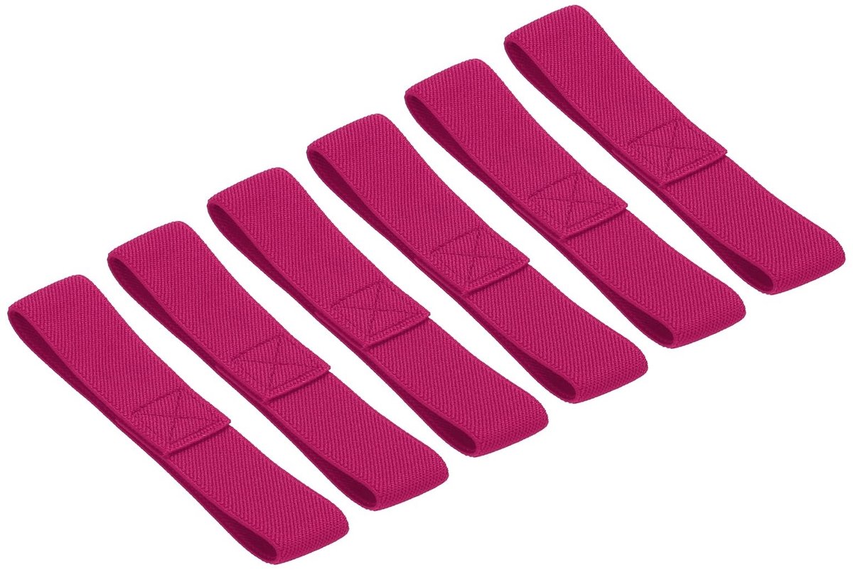 Dailygoods- Bento Box Straps Set van 6 - Verstelbare Elastische Straps - Geschikt voor Lunchboxen - Duurzaam Polyester - Eenvoudig te Gebruiken - Goede Elasticiteit - Lunchboxband