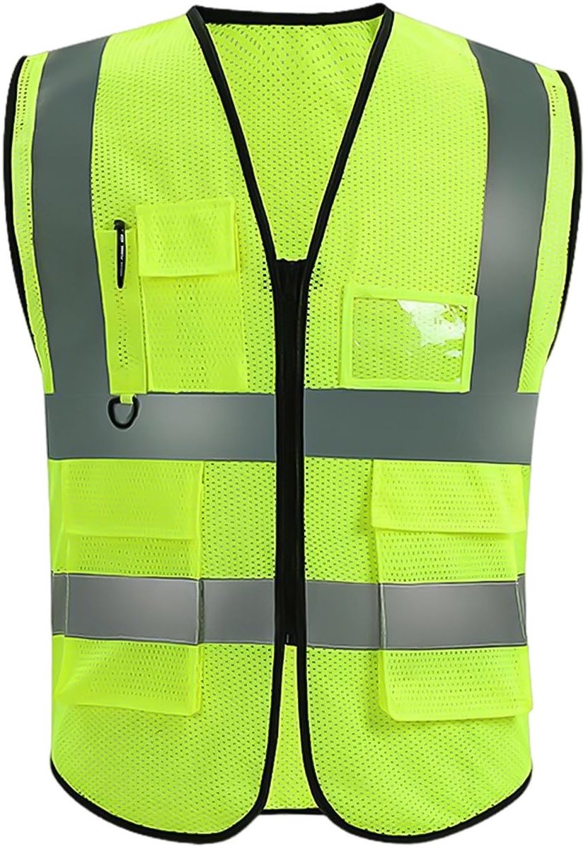 Dailygoods - Veiligheidsvest - Reflecterend - Verbeterde zichtbaarheid - Fluorescerend geel - Onmisbaar voor fietsers - Uniseks eenheidsmaat