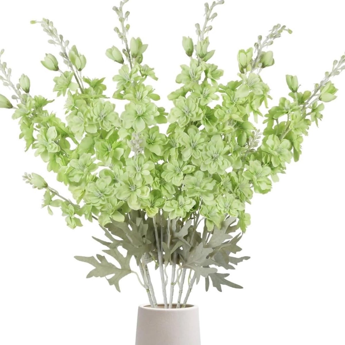 Dailygoods- Nepbloemen 85 cm - Delphinium Kunstbloemen - Zijde - 6 Stuks - Decoratie voor 