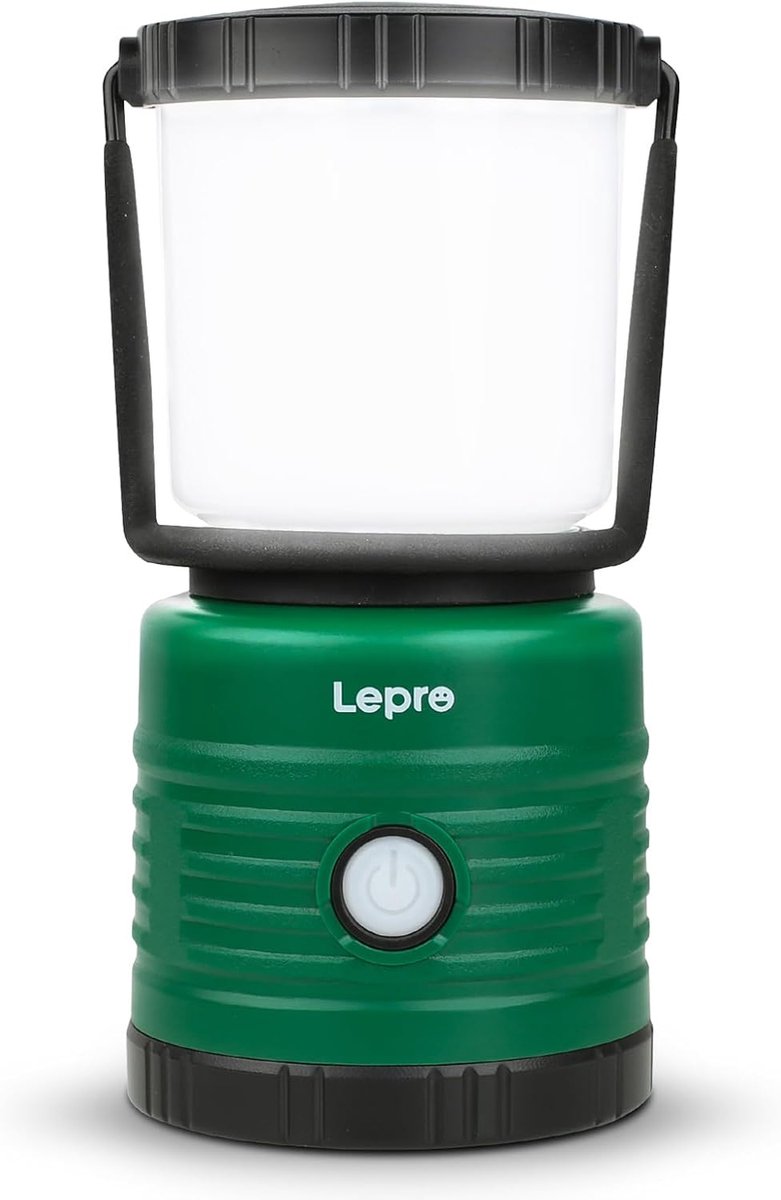 Thijox - Campinglamp 1500 Lumen, Superhelder Waterdichte Noodlamp met 4 Lichtmodi, Batterij Aangedreven Buitenverlichting voor Wandelen, Vissen, Stroo