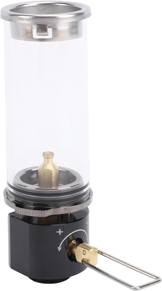 Thijox - Camping gaslantaarn, draagbare outdoor kaars, vintage lamp, aluminiumlegering, tentlicht voor kamperen, wandelen, vissen, compact en lichtgew