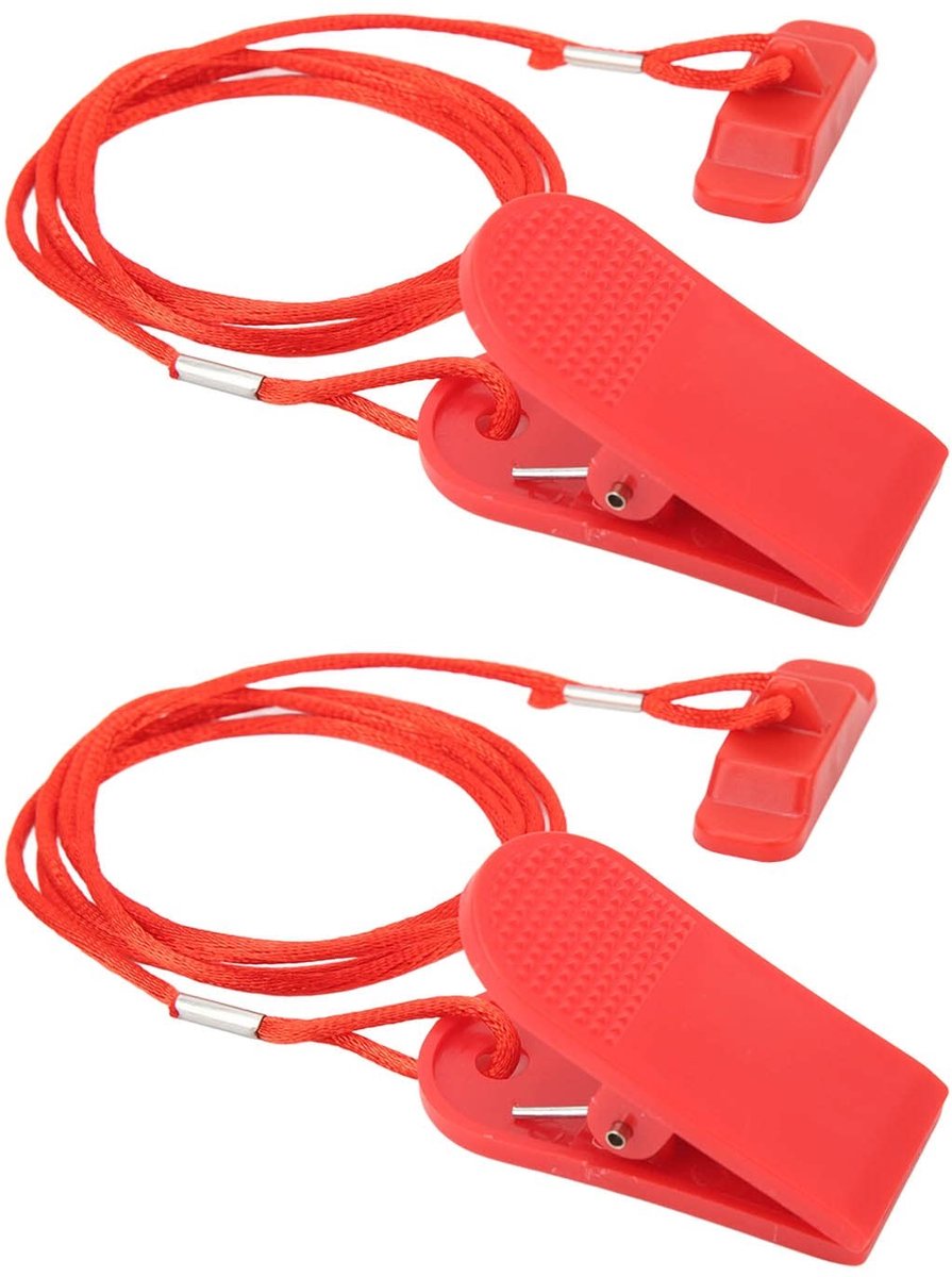 Dailygoods- Veiligheidssleutel Universeel - 2 Stuks - Automatisch Beschermend Apparaat - Magnetische Aantrekkingskracht - Veiligheidssleutel Loopband - Beveiliging tegen Vallen - Loopbandsleutel