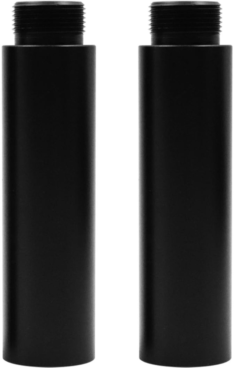 Dailygoods - Microfoonstandaard - Verlengbuis Set - Ideaal voor Optredens - Zwart - 3/8 naar 5/8 Adapter - Geschikt voor Professioneel Gebruik - Alumi...