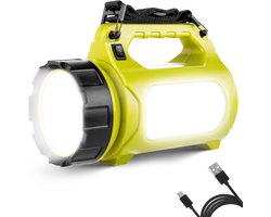 Rechargeable Cree Battery Hand Lamp - 1000 Lumens 10W LED Torch with Power Bank - Camping Light
