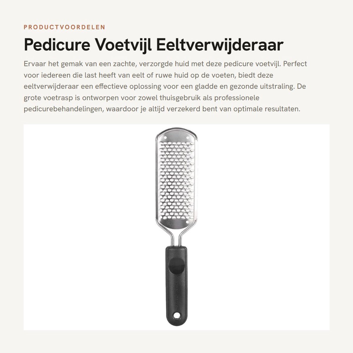Dailygoods- Voetvijl Eeltverwijderaar - Voetrasp - Eeltvijl - Voetvijl Elektrisch - Grote Voetvijl - Schokbestendig en Duurzaam