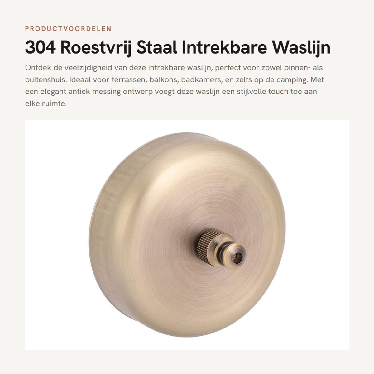 Dailygoods- Waslijn Intrekbaar - Telescopisch Wandgemonteerd tot 2,8 m - Ruimtebesparend Droogrek - Voor Binnen/Buiten - Duurzaam Roestvrij Staal - Geschikt voor Terrassen en Balkons